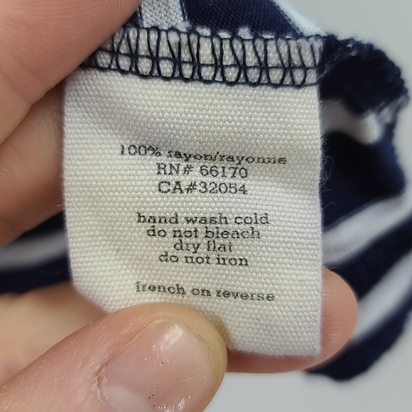 Silence and noise navy and white striped tank top - Picture 4 of 4